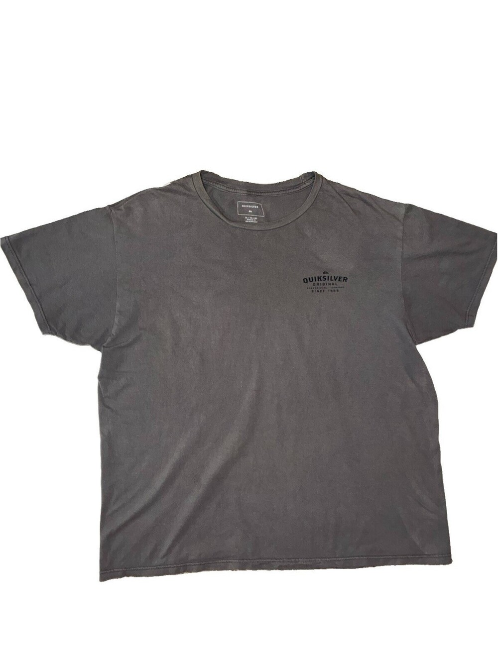 dark grey Quiksilver Original crewneck t-shirt Size XL